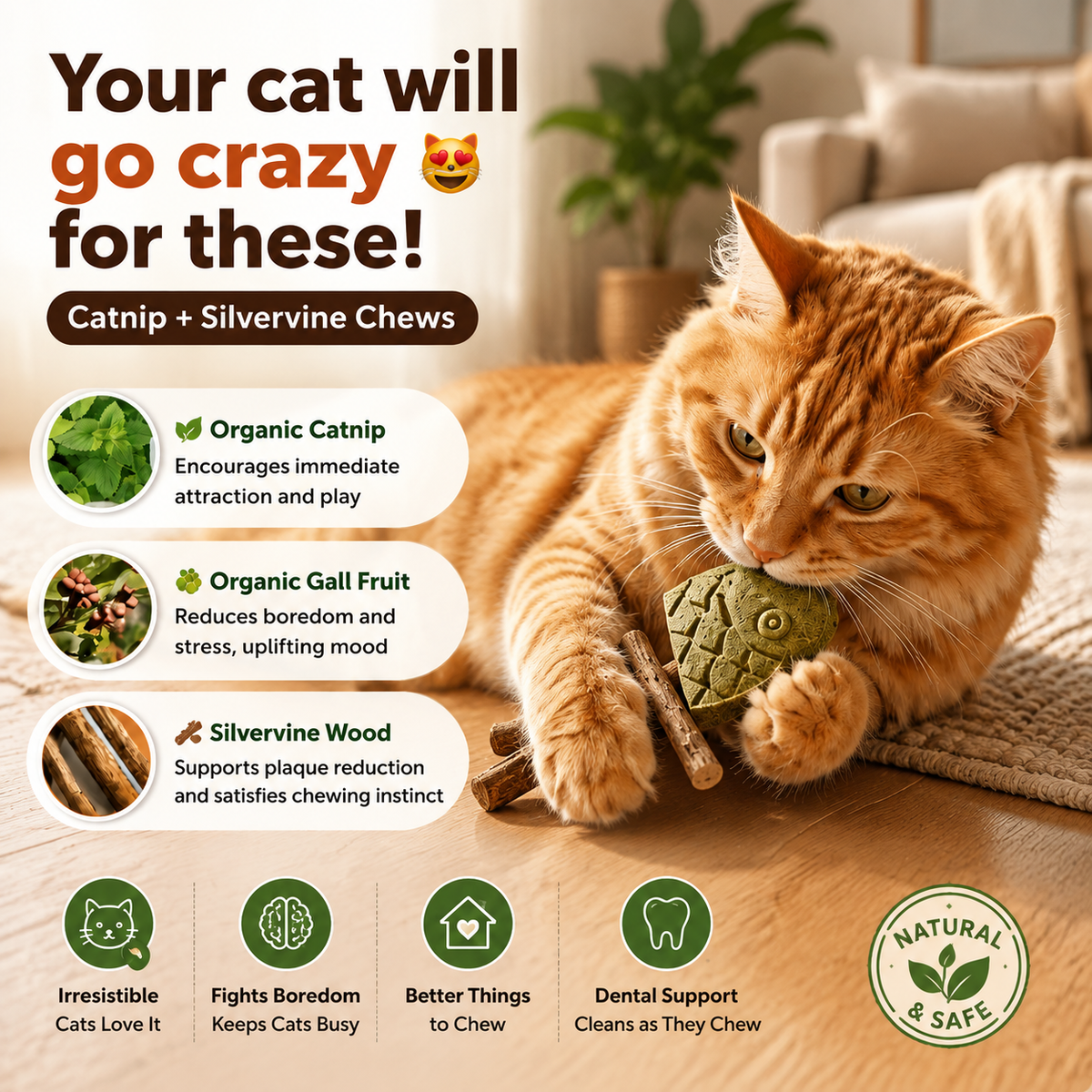 😻 Catnip + Silvervine Chews Cats Can’t Resist — Buy 2, Get 1 FREE 🔥 2 Days Left