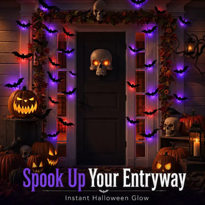 🦇 Transform Your Home for Halloween with Glowing 3D LED Bats — Now 50% OFF!