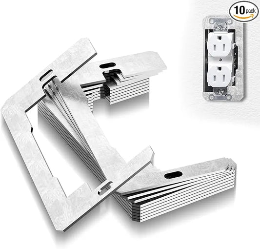 🔥Wall Plate Spacers (Metal) – For Wall Outlet Repair and Securing Loose Outlets - Pack of 10