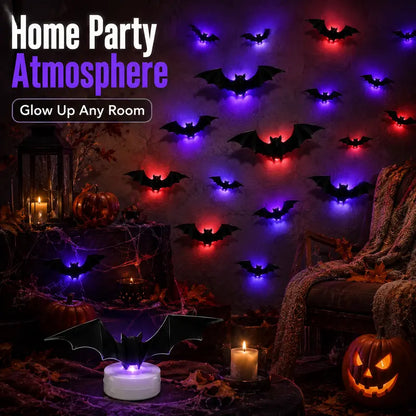 🦇 Transform Your Home for Halloween with Glowing 3D LED Bats — Now 50% OFF!