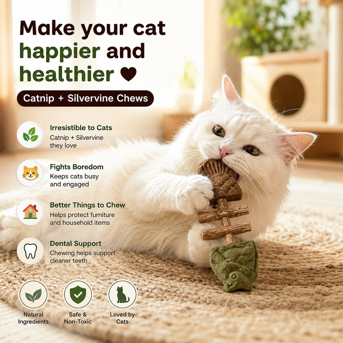 😻 Catnip + Silvervine Chews Cats Can’t Resist — Buy 2, Get 1 FREE 🔥 2 Days Left