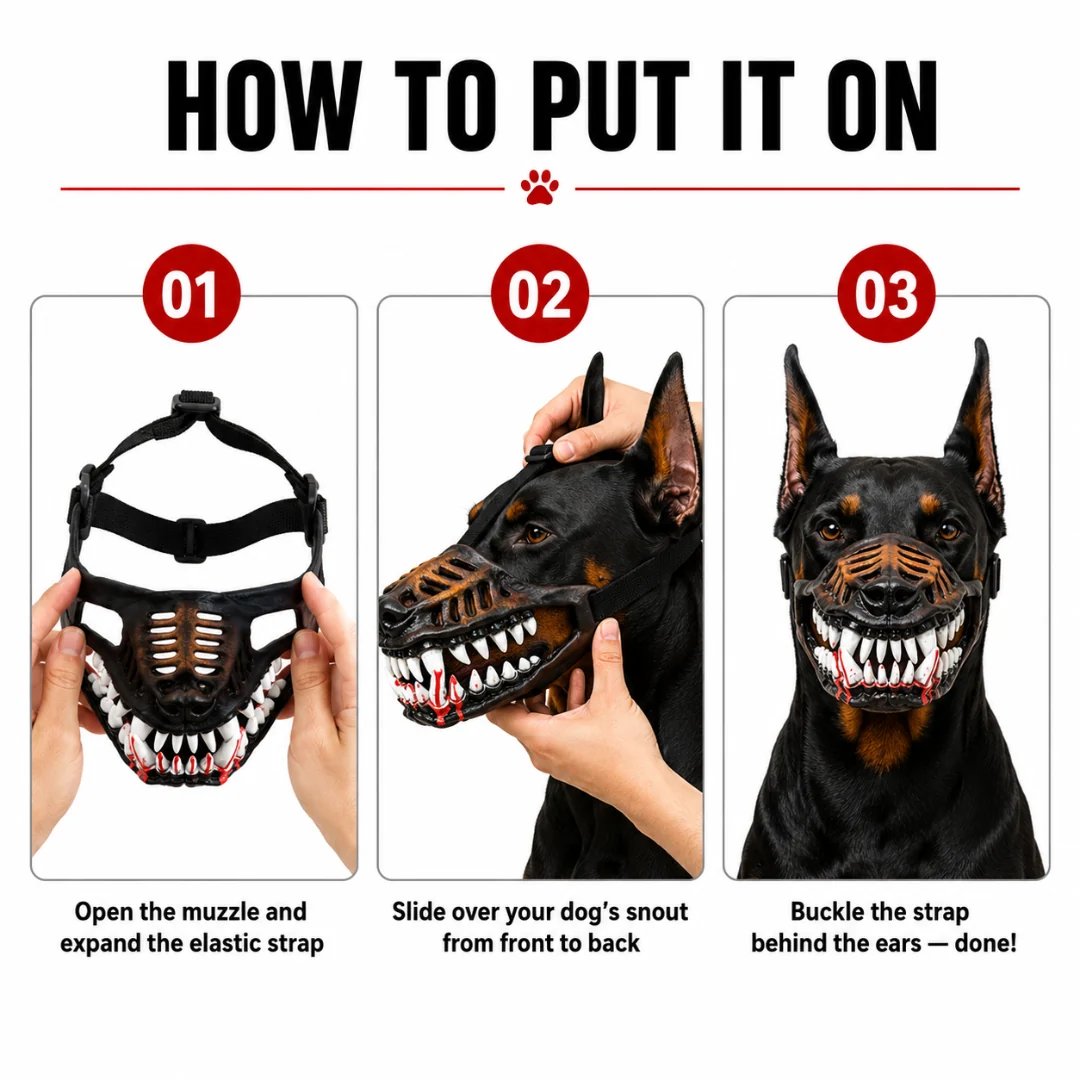 🎃 EARLY HALLOWEEN 54% OFF🔥🐶Hell Hound Monster Muzzle